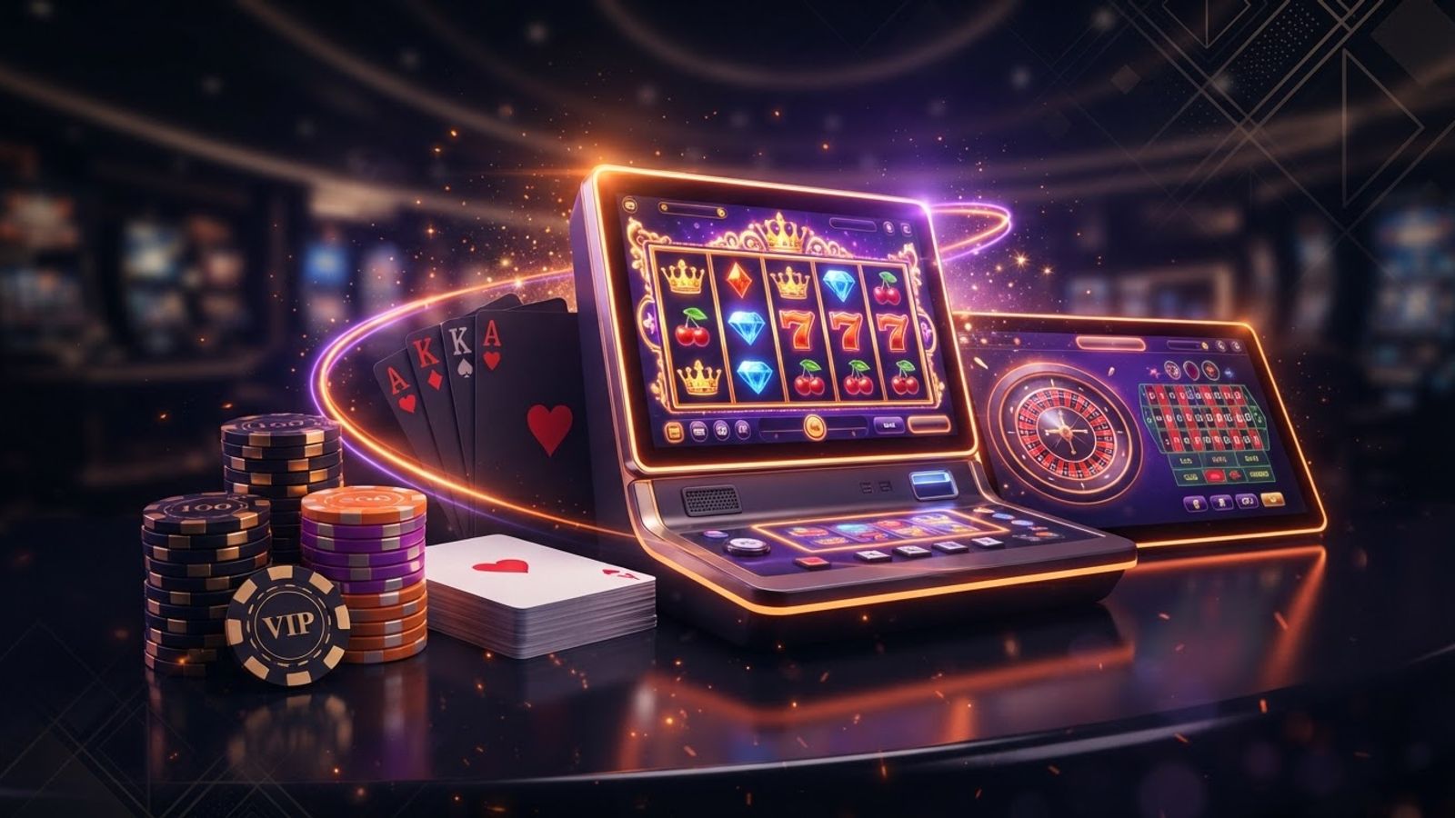 Machines à sous et cartes de casino en ligne